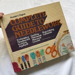 Vintage 1979 Reader's Digest Needlework Book Cottagecore Craft Sewing Guide